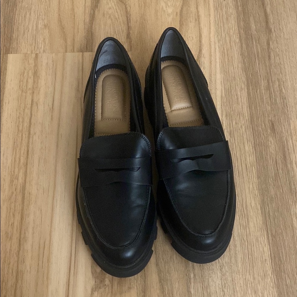 Black Leather Loafers